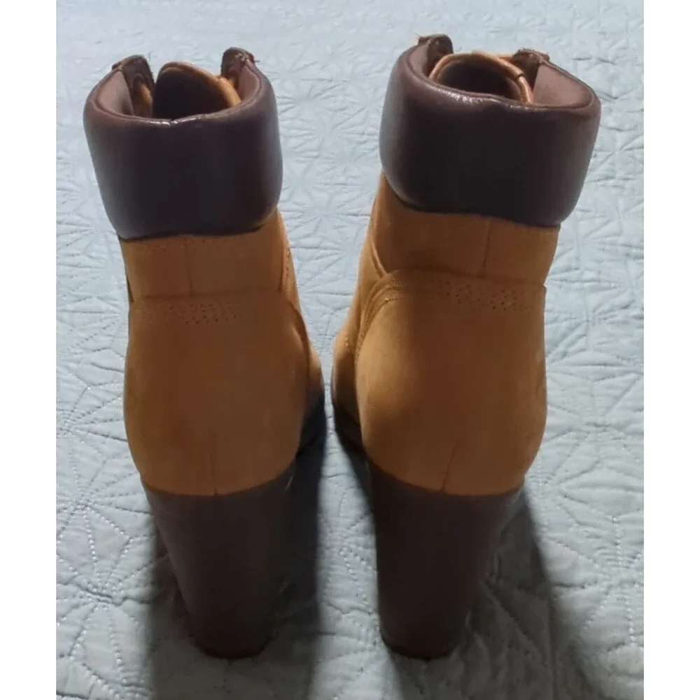 Timberland A1KD3 Women's Sz 5.5 Camdale Field Boot Heels Lace Up Urban Gorpcore